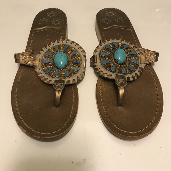 Jack Rogers thong slides - Picture 2 of 4